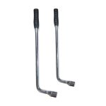 CLE DE ROUE NOIRE CHROMEE  21