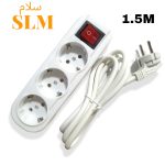 MULTIPRISE 3P/1.5M A BOUTON  SLM