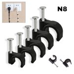 ATTACHE CABLE NOIR N8