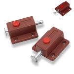 VERROUX A BOUTON MARRON