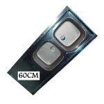 EVIER 2 BACS  BCR  60CM