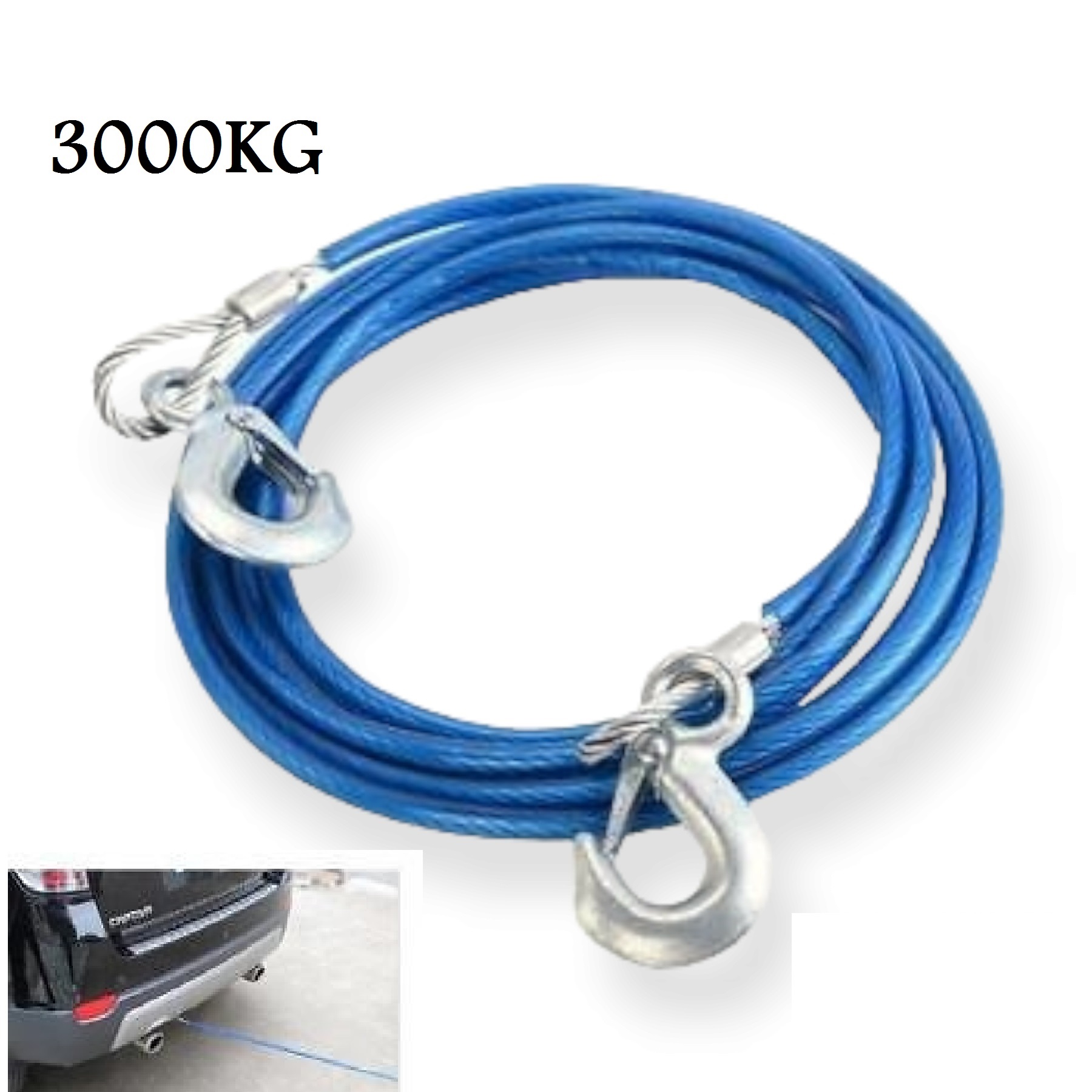 Photo00022330 CABLE REMORQUAGE ACIER 3000KG – Image 1
