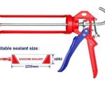 PISTOLET SILICONE 235MM ECGN01091 EMTOP