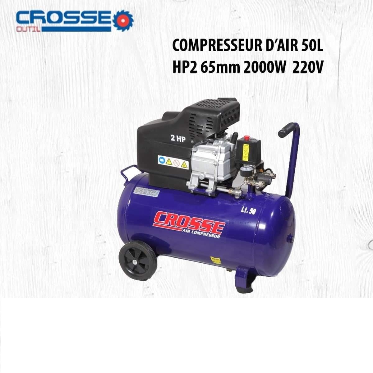 Photo00022635 COMPRESSEUR D'AIR 2000W 50L CROSSE – Image 1