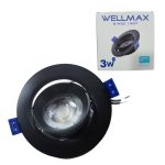 SPOT 3W C.O.B MINI NOIR (BLANC) WELLMAX