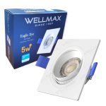 SPOT LED C.O.B CARRE 7W WELLMAX