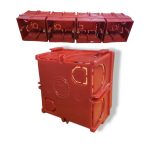 BOITE ENCASTREMENT  CARREE ROUGE PLAST KH