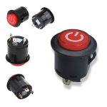 BOUTON AUTO ROND + VOYANT ON/OFF