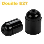 DOUILLE E27 DOMELEC  NOIR