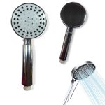 TETE DOUCHETTE DOUCHE ROND PLAT CHROME