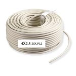 CABLE 4X2.5 SOUPLE BLANC