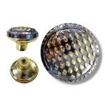 BOULE  PORTE HARCHA NOIR JAUNE LUX