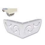 SOCLE COIN OUVERT CHROME