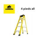 ESCABEAU 4 ALLUM  JAUNE LAMBOSS