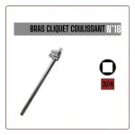 BRAS CLIQUET COULISSANT 3/4 N 18
