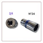 DOUILLE CHROME 3/4N24