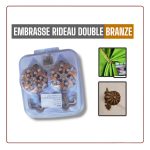 EMBRASSE RIDEAU DOUBLE BRANZE