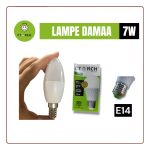LAMPE 7W E14 DAM3A TORCHE