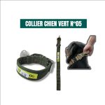 COLLIER CHIEN VERT N°5