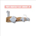 PORTE MANTEAU  PLAST CROCHET 3T