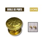 BOULE DE PORTE DOREE/CHROME