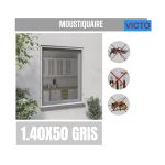 MOUSTIQUIRE 1.40*50M GRIS VICTO