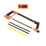 SCIE A METAUX 4 LAME NOIR ORANGE