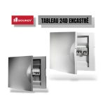 TABLEAU 24D ENCAST BLANC + FUME SBE24 BF SOUKOY