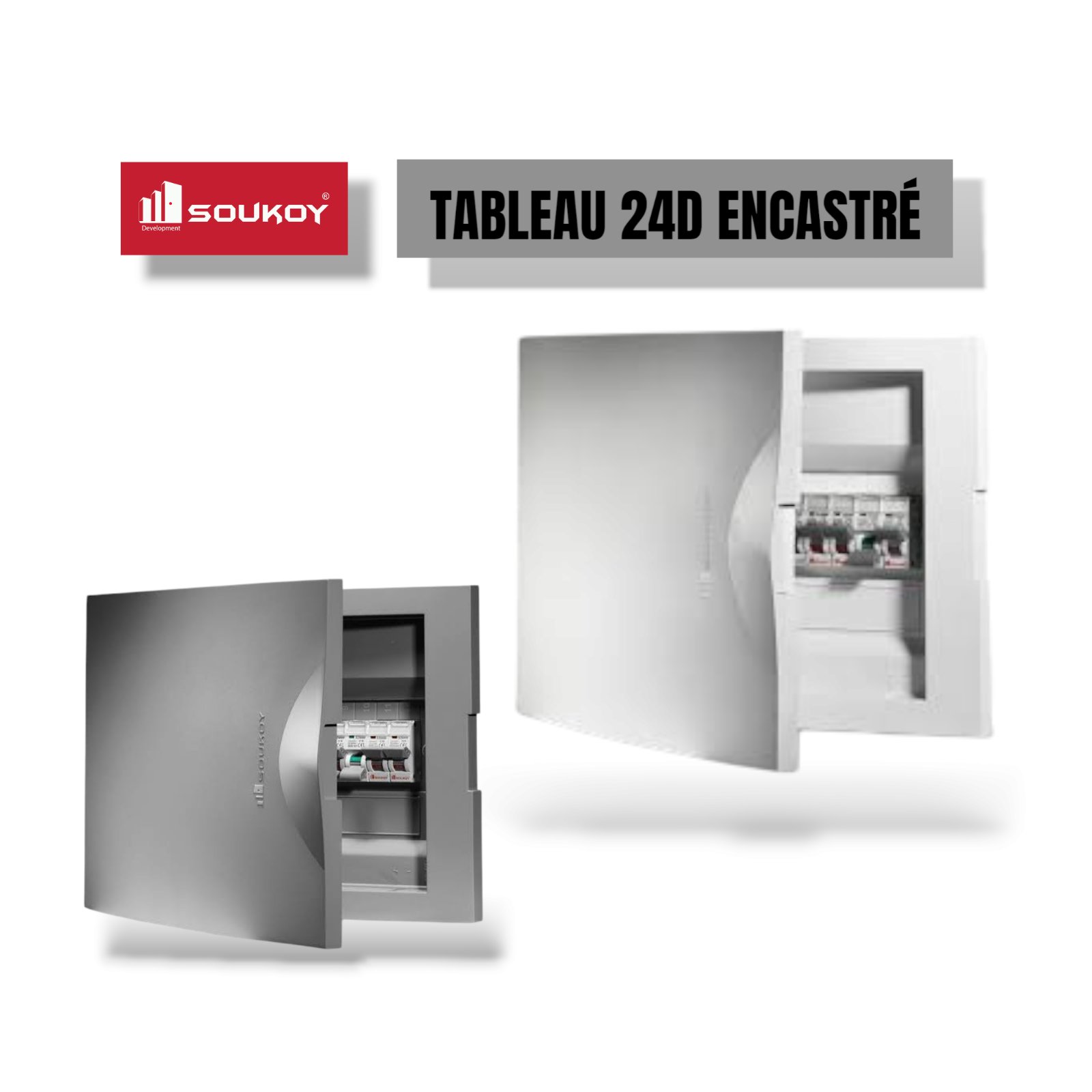 Photo00028335-1 TABLEAU 24D ENCAST BLANC + FUME SBE24 BF SOUKOY – Image 1