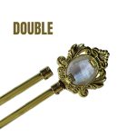 TRINGLE DOUBLE DORRE DIAMANT