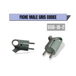 FICHE MALE GRISE COUDEE  S118-81-2