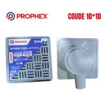 SIPHON ZIAMA PLAST GRIS COUDE 10*10