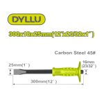 BURIN PLAT 25MM CARBON 16*300 DYLLU 1302