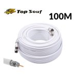 CABLE TV 100M BLAN TOP SOUF