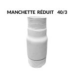 MANCHETTE D/F REDUIT 40/33 BLANC