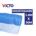 MOUSTIQUAIRE 1.40*50M BLEU