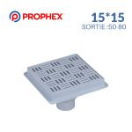 SIPHON ZIAMA GRIS DROIT 50/80 15*15 PRO 552