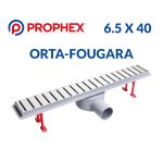 CANIVEAU ORTA-FOUGARA BRILLANT COUDE 6.5*40