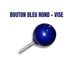 BOUTON  BLEU ROND VISE