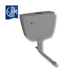 CHASSE D'EAU SEMI +BOUTON CHROME LAT EJIM