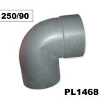 COUDE PVC 250/90 G