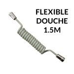 FLEXIBLE DOUCHE ACCORDEON GRIS 1.5M LUX