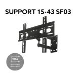 SUPPORT TV 15-43 GRIS SF03