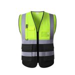 GILET TRAVAIL JAUNE NOIR LUX