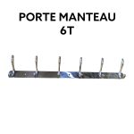 PORTE MANTEAU 6T CHROME B/BLEU