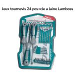 JEUX TOURNEVIS 24 PCS +CLE A LAINE LAMBOSS
