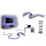 JEUX DE LUM DOUBLE 2835 BLANC COUPURE CHAQUE 20CM