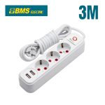 MULTIPRISE 3 P +DOUBLE USB  3M BMS