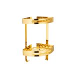 SUPPORT DOUCHE COIN 2 ETAGE JAUNE