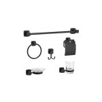ACCESSOIRE DOUCHE NOIR CARRE